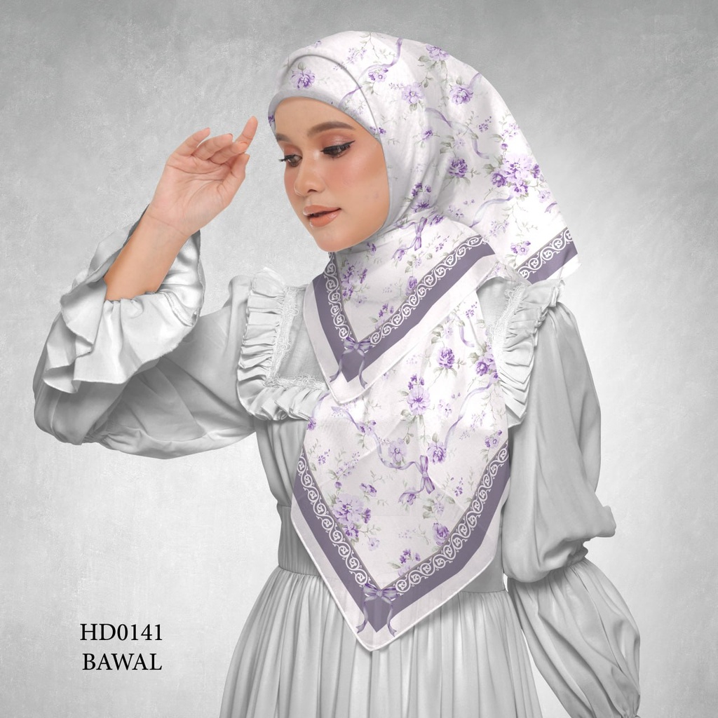 Tudung Bawal (Square Hijab) in HD0141