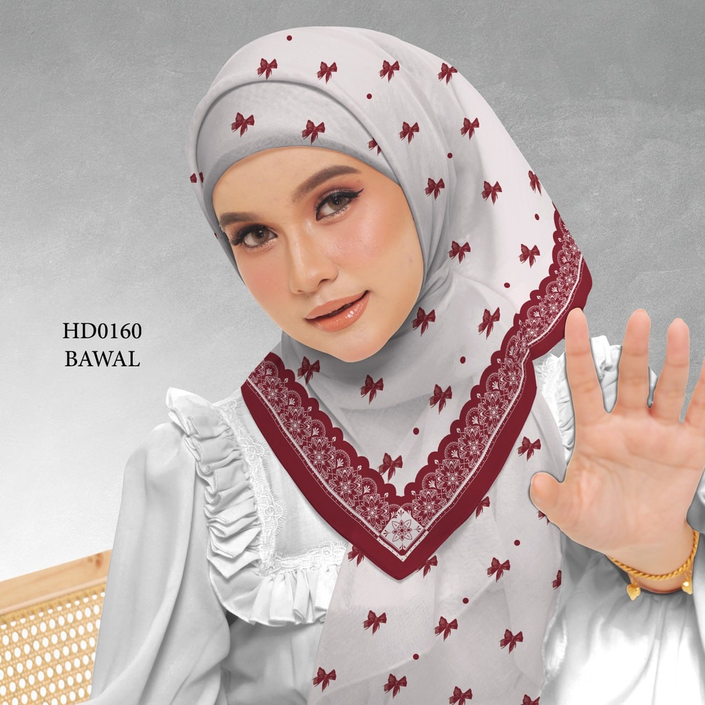 Tudung Bawal (Square Hijab) in HD0160