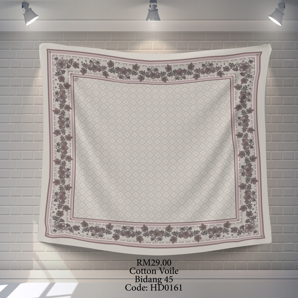 Tudung Bawal (Square Hijab) in HD0161