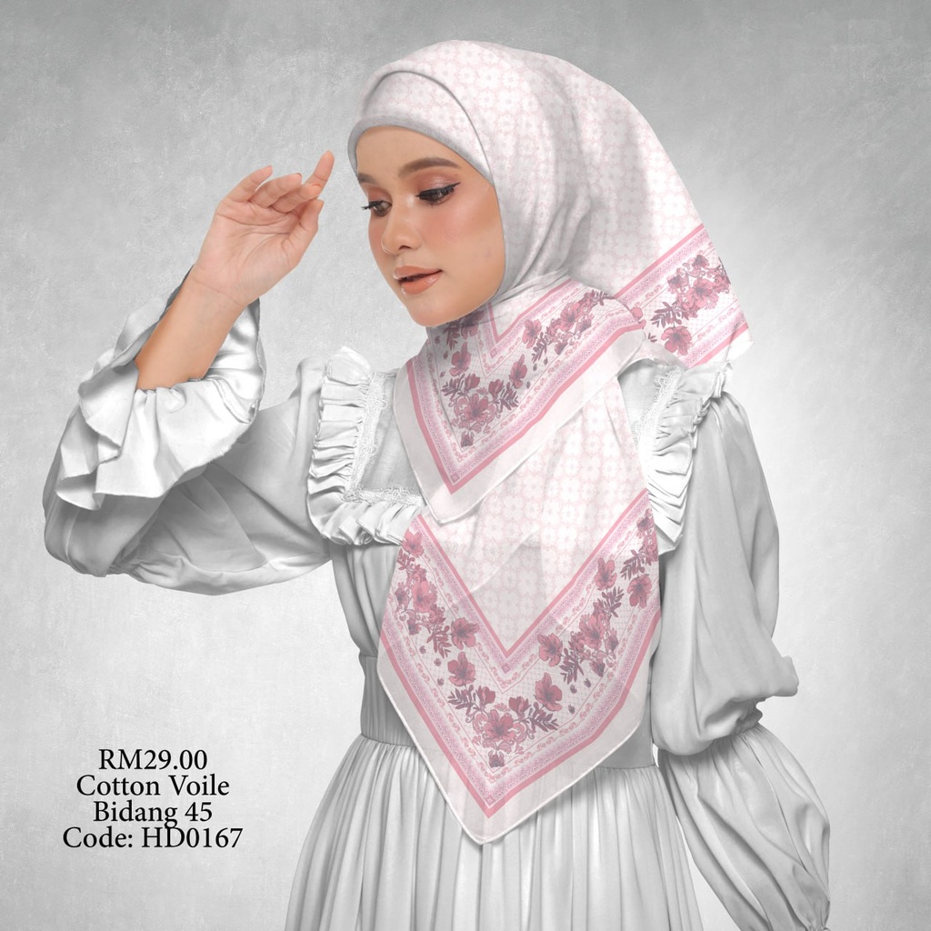 Tudung Bawal (Square Hijab) in HD0167