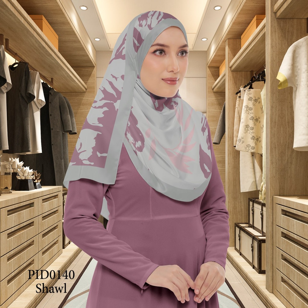 Tudung Shawl in PID0140 (Standard 1.8m x 0.7m, Chiffon Babydoll, Tak Tambah Nama, Taknak Giftcard)