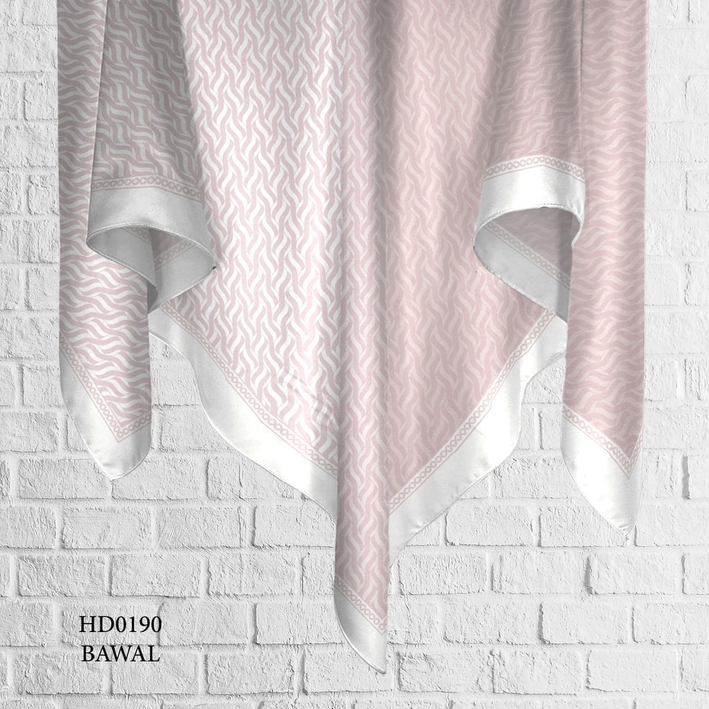 Tudung Bawal (Square Hijab) in HD0190 (Cotton Voile Premium, Bidang 40" (Kids), Bawal Biasa (No Awning), Tak Tambah Nama, Taknak Giftcard)