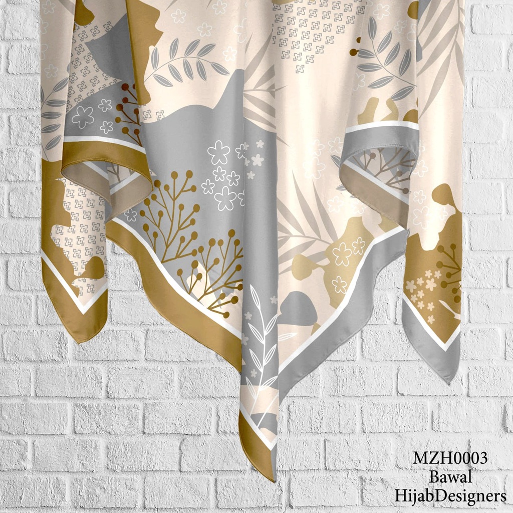 Tudung Bawal (Square Hijab) in MZH0003