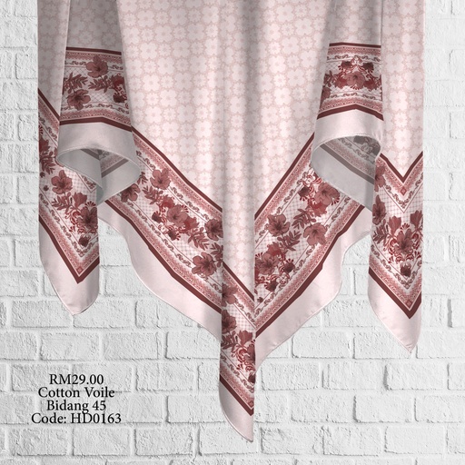 Tudung Bawal (Square Hijab) in HD0163